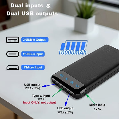 10000mAh Portable Power Bank