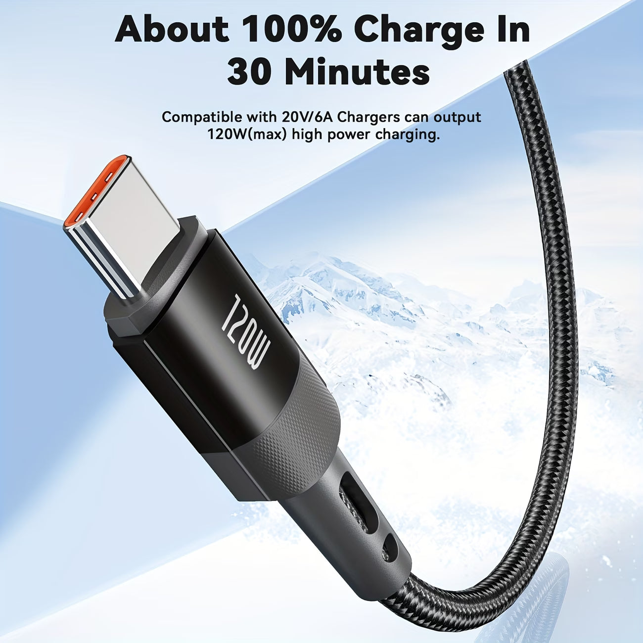120W USB-C Fast Charging Cable