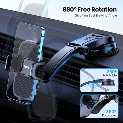 360° Adjustable Dashboard Phone Mount