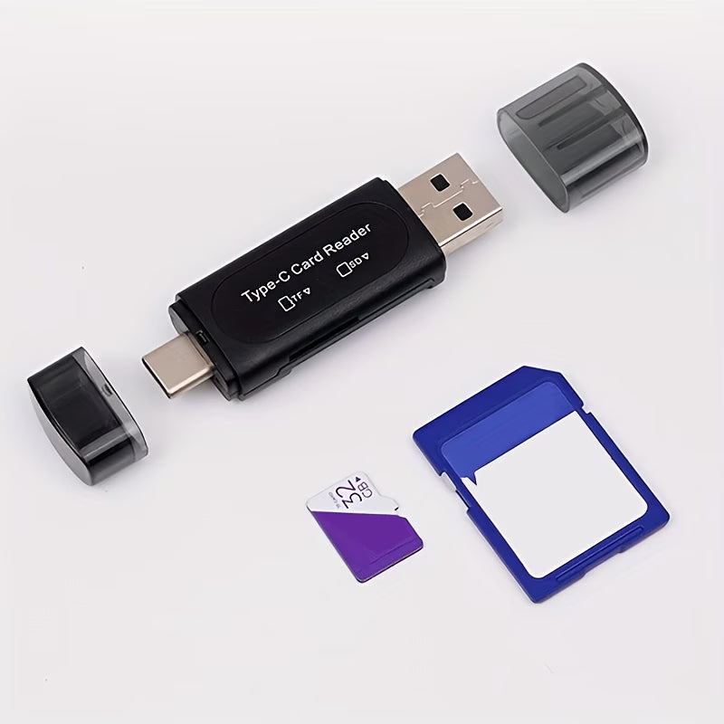 4-in-1 USB &amp; USB-C SD Card Reader