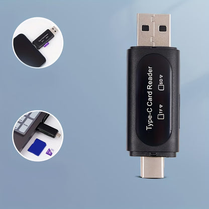 4-in-1 USB &amp; USB-C SD Card Reader