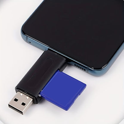 4-in-1 USB &amp; USB-C SD Card Reader