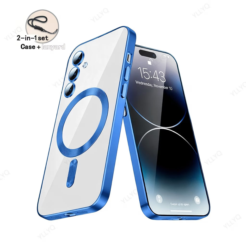 Luxury Magnetic Clear Samsung Case