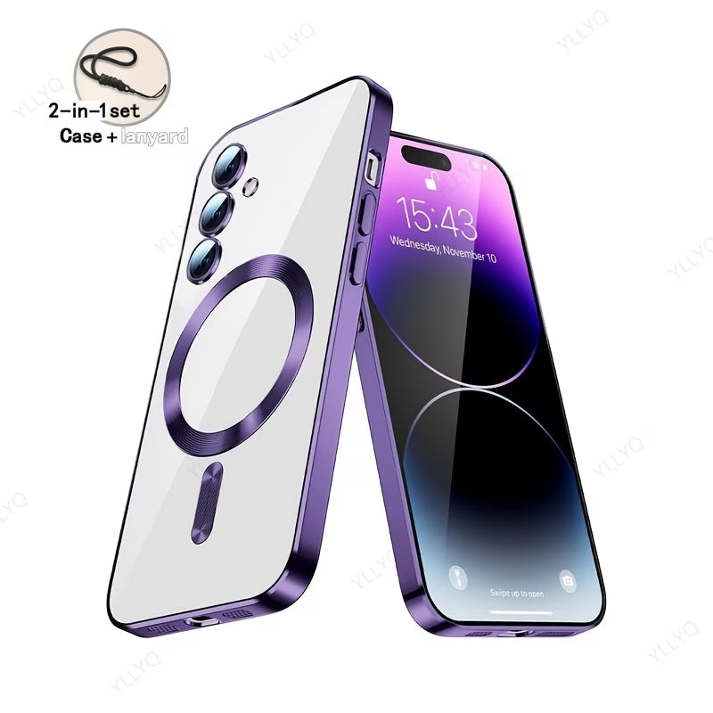 Luxury Magnetic Clear Samsung Case
