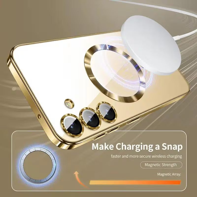 Luxury Magnetic Clear Samsung Case