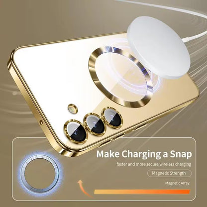 Luxury Magnetic Clear Samsung Case