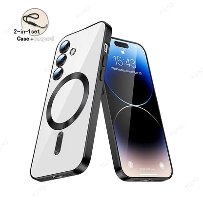 Luxury Magnetic Clear Samsung Case